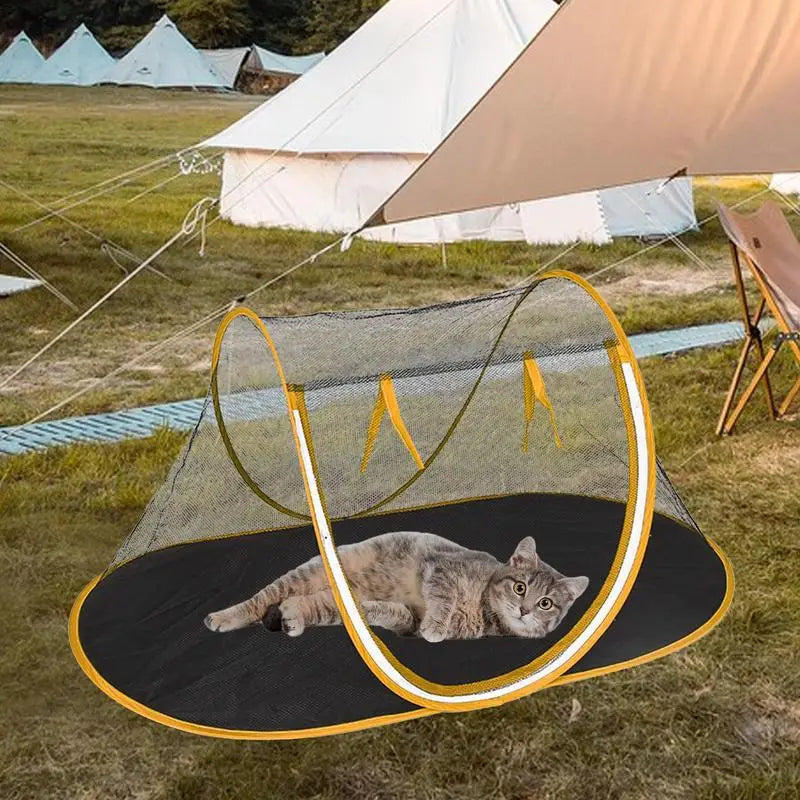 Tenda dobrável ao ar livre para cão e gato